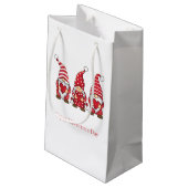 Petit Sac Cadeau Gnomes rouges aux coeurs Saint Valentin personnali (Dos Angle)