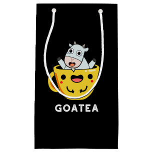 Petit Sac Cadeau Goatea Funny Chèvre Thé Pun Dark BG