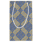Petit Sac Cadeau Gold Blue Star de David Art Panels (Dos)