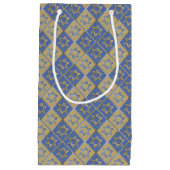 Petit Sac Cadeau Gold Blue Star de David Art Panels (Devant)