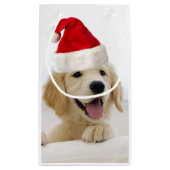 Petit Sac Cadeau Golden Retriever Puppy Christmas (Dos)