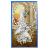 Petit Sac Cadeau Golden Royal Peacock Temple Dreams (Dos)