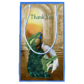 Petit Sac Cadeau Golden Royal Peacock Temple Dreams (Devant)