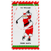 Petit Sac Cadeau Golf Noël (Dos)