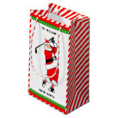 Petit Sac Cadeau Golf Noël (Dos Angle)