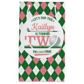 Petit Sac Cadeau Golf PAR-TEE 2e anniversaire (Devant)