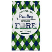 Petit Sac Cadeau Golf PAR-TEE 4e anniversaire (Devant)