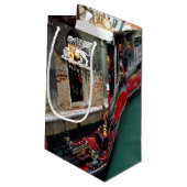 Petit Sac Cadeau Gondoles sur un canal vénitien (Dos Angle)