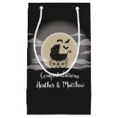 Petit Sac Cadeau Gothic Baby Shower Halloween (Devant)