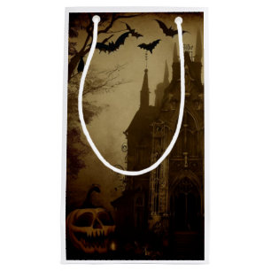 Petit Sac Cadeau Gothique/Halloween/automne/citrouille