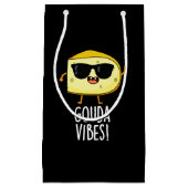 Petit Sac Cadeau Gouda Vibes Funny Cheese Pun Dark BG (Devant)