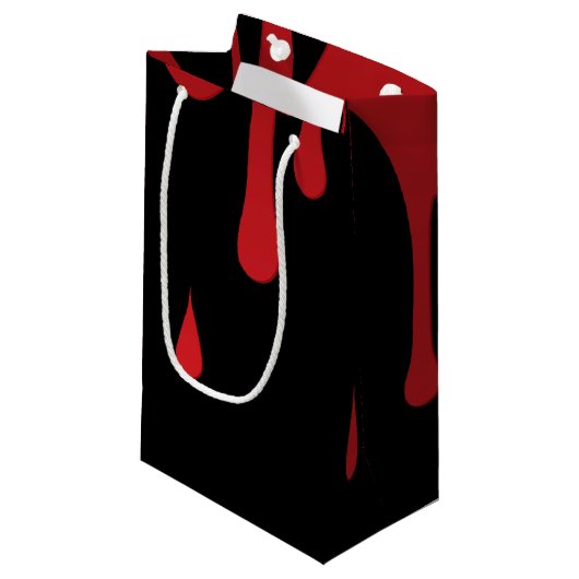 Petit Sac Cadeau Goutte de sang (Devant Angle)