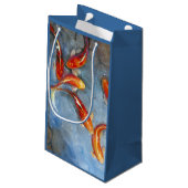 Petit Sac Cadeau Gracieux Koi II (Dos Angle)