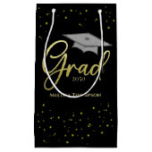 Petit Sac Cadeau Graduate Gold Graduate Script Casquette Simple Gra (Devant)