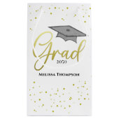 Petit Sac Cadeau Graduate Gold Graduate Script Casquette Simple Gra (Dos)