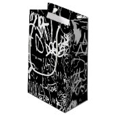Petit Sac Cadeau Graffiti Collage Abstrait Motif d'impression (Dos Angle)