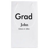 Petit Sac Cadeau grand garçon ajouter nom félicitations date année  (Dos)