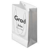 Petit Sac Cadeau grand garçon ajouter nom félicitations date année  (Devant Angle)