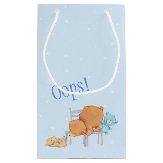 Petit Sac Cadeau Grand ours Brown, calicot, et chaises souples de (Dos)