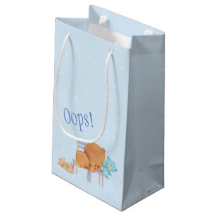 Petit Sac Cadeau Grand ours Brown, calicot, et chaises souples de