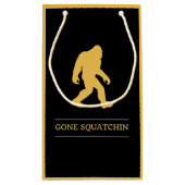 Petit Sac Cadeau Grand Squatchin allé par pied drôle Sasquatch (Dos)
