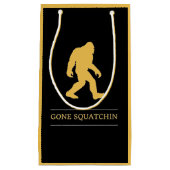 Petit Sac Cadeau Grand Squatchin allé par pied drôle Sasquatch (Devant)