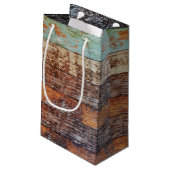 Petit Sac Cadeau Grange d'hiver, Joyeuses fêtes (Dos Angle)