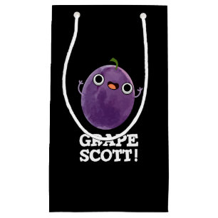 Petit Sac Cadeau Graphe Scott Funny Fruit Graphe Pun Dark BG