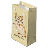 Petit Sac Cadeau Graphique fait sur commande mignon de hamster (Dos Angle)