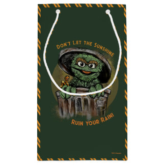 Petit Sac Cadeau Graphique Oscar du Grouch et citation mince