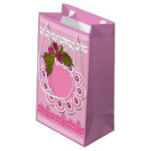 Petit Sac Cadeau Grattage rose (Dos Angle)
