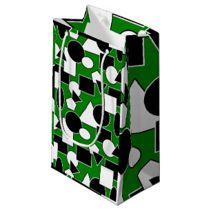 Petit Sac Cadeau Green Bauhaus Collage