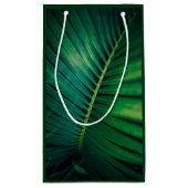 Petit Sac Cadeau Green Leaf Forêt tropicale Nature Merci photo (Dos)