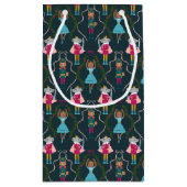 Petit Sac Cadeau Green Nutcracker Animaux Motifs (Dos)