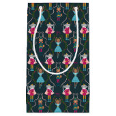 Petit Sac Cadeau Green Nutcracker Animaux Motifs (Devant)