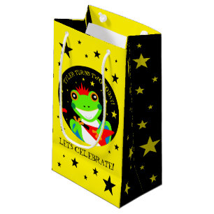 Petit Sac Cadeau Grenouille d'arbre d'anniversaire de Rockin avec g