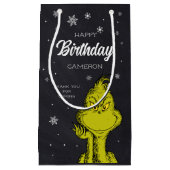 Petit Sac Cadeau Grinch Chalkboard Anniversaire Favoriser (Devant)