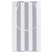 Petit Sac Cadeau Gris Classique Gris Gris Personnalisé (Dos)