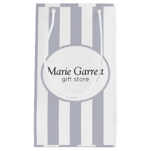 Petit Sac Cadeau Gris Classique Gris Gris Personnalisé