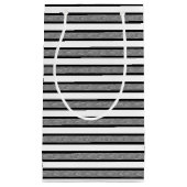 Petit Sac Cadeau Gris et noir (Devant)