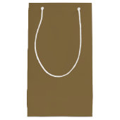 Petit Sac Cadeau Gris marron uni (Devant)