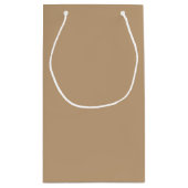 Petit Sac Cadeau Gris orange uni (Dos)