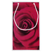 Petit Sac Cadeau Grosse Rose rouge (Dos)