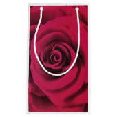 Petit Sac Cadeau Grosse Rose rouge (Devant)