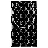 Petit Sac Cadeau Grosses pétales noires (Dos)