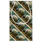 Petit Sac Cadeau Grue blanche Audubon Peinture d'oiseaux (Dos)