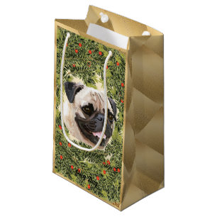 Petit Sac Cadeau Guirlande de carlin