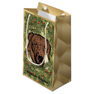 Petit Sac Cadeau Guirlande de Rhodesian Ridgeback