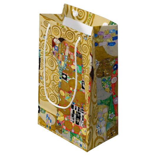Petit Sac Cadeau Gustav Klimt Exécution Nouveau Couple (Devant Angle)