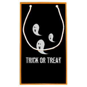 Petit Sac Cadeau Halloween Cute Éffrayant Trick ou Treat Ghosts